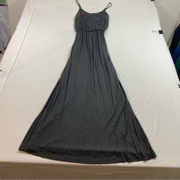 Gap Maxi Dress Woman’s X-Small Spaghetti adjustable Strap Charcoal Gray Jersey - Picture 14 of 14